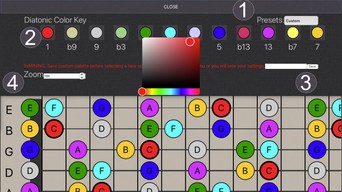 Image with numbers identifying the listed UI.